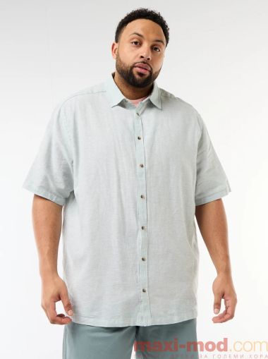 Мъжка  лененa риза голям размер