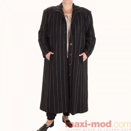 Официално дамско палто голям размер