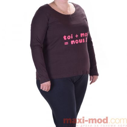 Дамска блуза макси размер