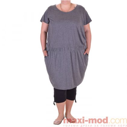 Голям размер дамска спортна рокля