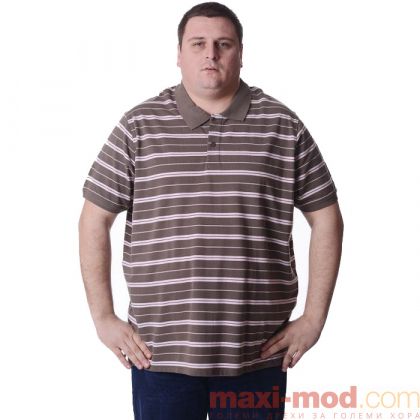 Мъжка блуза с къс ръкав голям номер