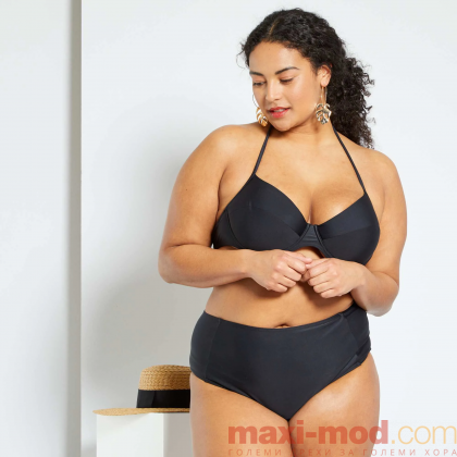 Голям размер дамски бански от две части