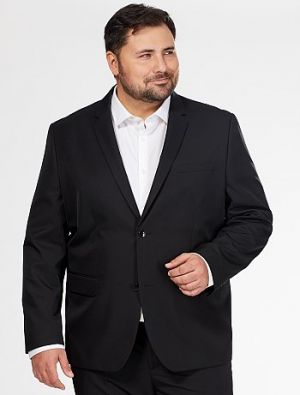 Мъжко черно сако голям размер