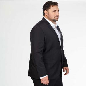 Мъжко черно сако голям размер