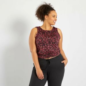 Макси размер дамска туника с крастосани презрамки