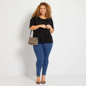 Голям размер вталени дамски дънки