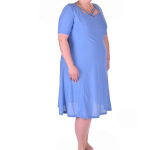 Лятна дамска рокля макси размер