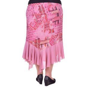 Разкроена дамска  пола голям размер