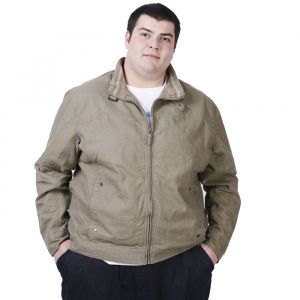 Голям размер мъжко ленено яке