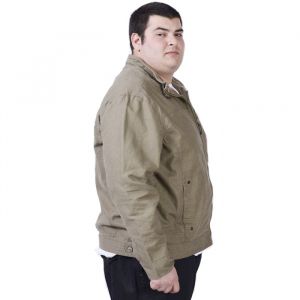 Голям размер мъжко ленено яке