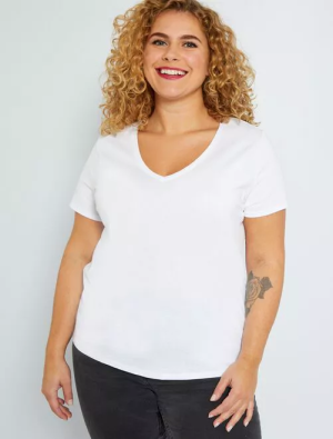 Голям размер дамска тениска 100% памук