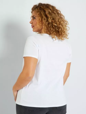 Голям размер дамска тениска 100% памук