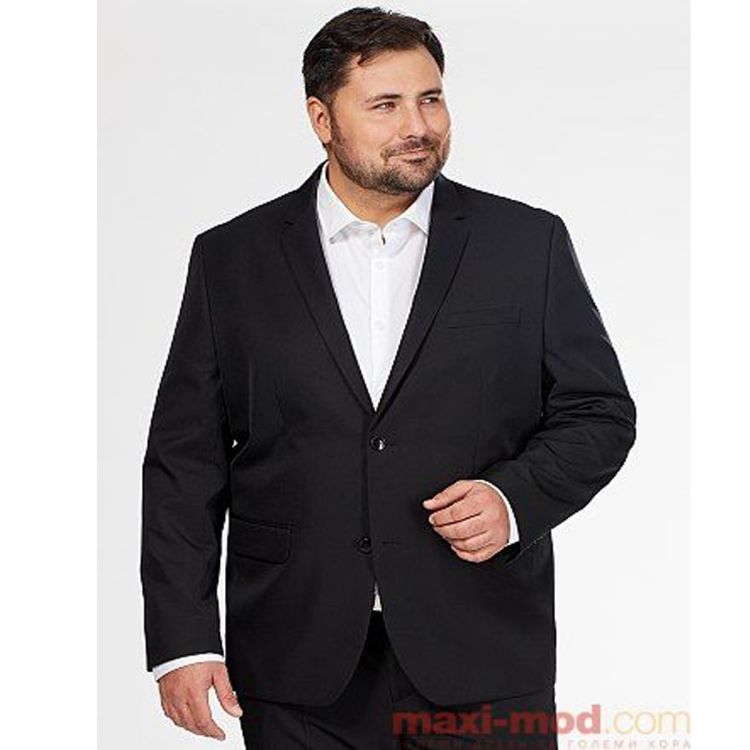 Мъжко черно сако голям размер