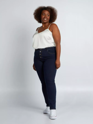 Голям размер дамски дънки 