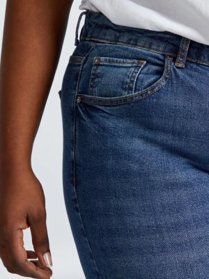 Голям размер дамски дънки 