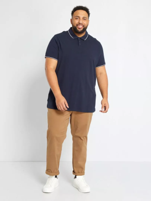 Голям номер мъжка блуза с къс ръкав