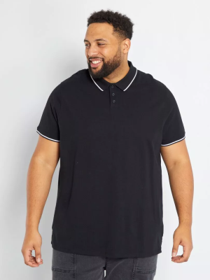 Голям номер мъжка блуза с къс ръкав