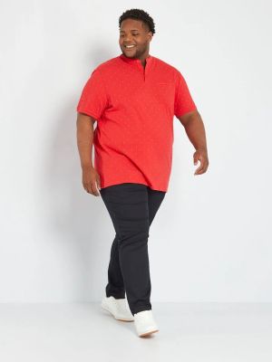 Голям номер мъжка блуза с къс ръкав