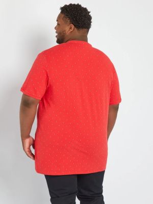 Голям номер мъжка блуза с къс ръкав