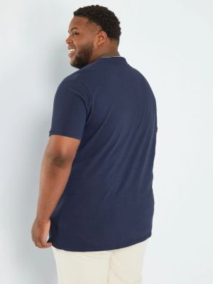 Голям номер мъжка блуза с къс ръкав