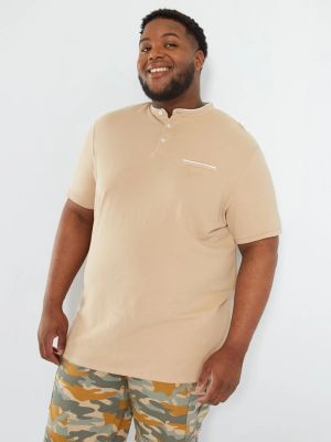 Голям номер мъжка блуза с къс ръкав