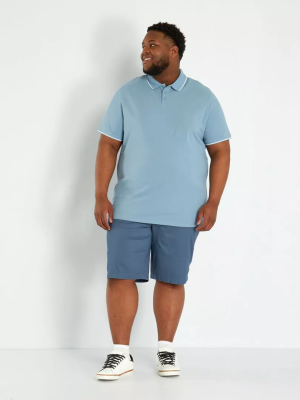 Голям номер мъжка блуза с къс ръкав