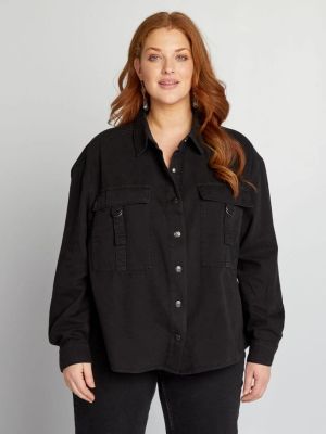 Голям размер дамска дънкова риза