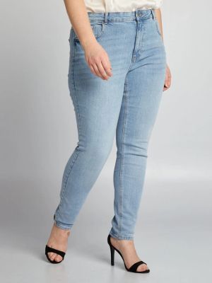 Дамски slim дънки голям размер