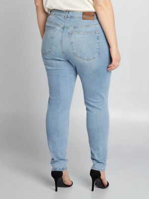 Дамски slim дънки голям размер