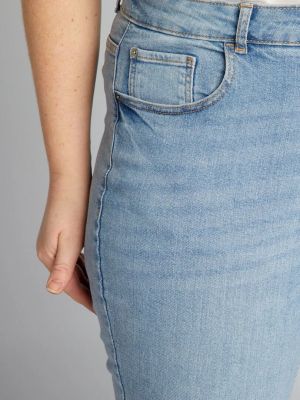 Дамски slim дънки голям размер