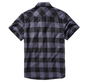 Голям размер мъжка риза с къс ръкав