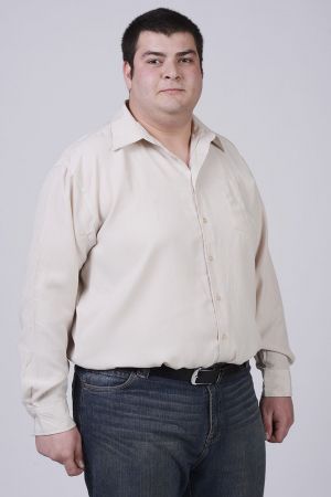 Мъжка риза с дълъг ръкав-макси размер