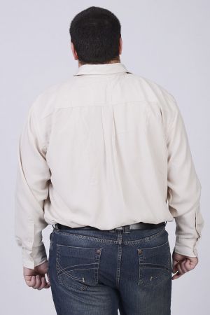 Мъжка риза с дълъг ръкав-макси размер