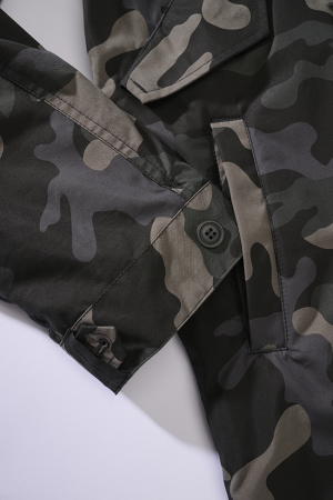 Голям размер мъжка парка с подплата и качулка