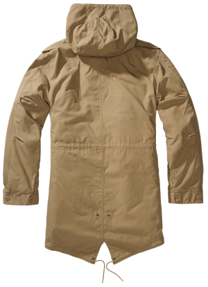 Голям размер мъжка парка с подплата и качулка