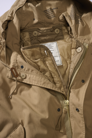 Голям размер мъжка парка с подплата и качулка