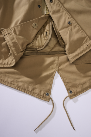 Голям размер мъжка парка с подплата и качулка