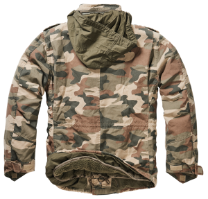 Мъжка камуфлажна парка с подплата – до 7XL