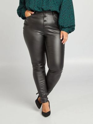 Дамски кожен панталон голям размер