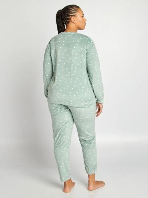 Комплект пижама с щампа от кадифе