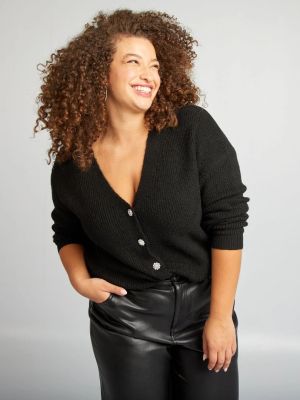 Голям  размер дамска жиелетка с копчета