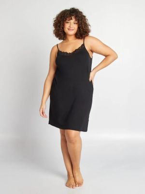 Голям размер дантелена нощница 