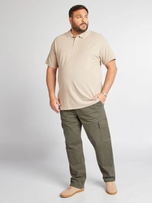 Голям номер мъжка блуза с къс ръкав