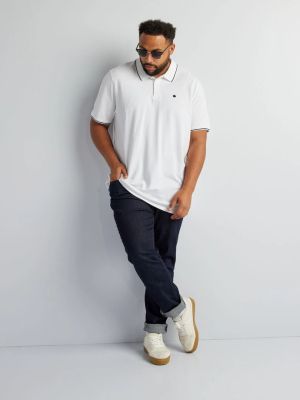 Голям номер мъжка блуза с къс ръкав