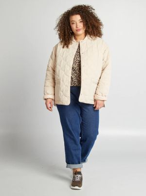 Капитонирано пухено яке със свалящи се ръкави