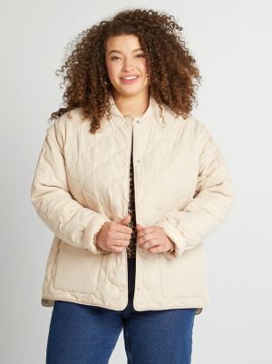 Капитонирано пухено яке със свалящи се ръкави