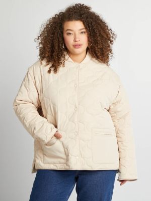 Капитонирано пухено яке със свалящи се ръкави