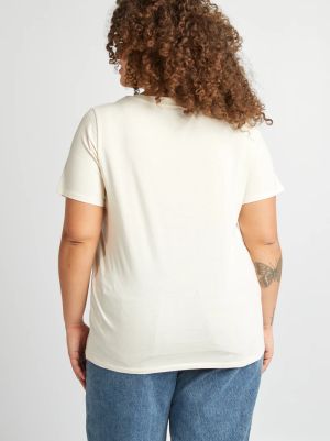 Голям размер дамска тениска 100% памук