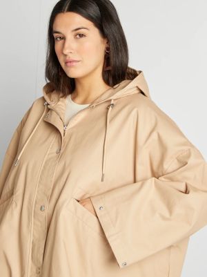 Дамско яке с качулка голям размер