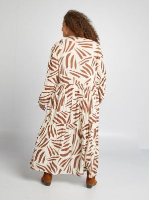 Дълга рокля с волани